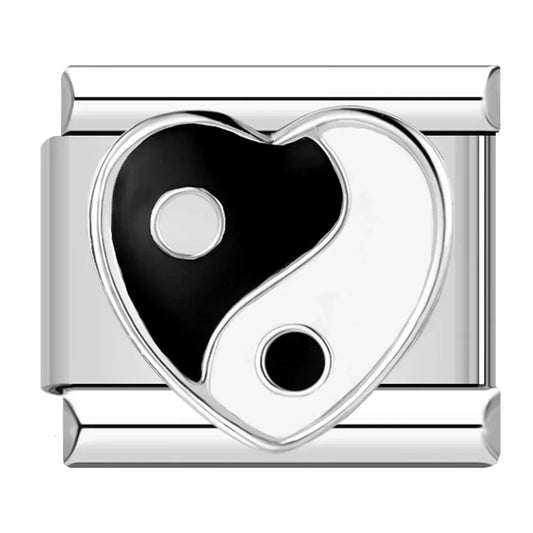 Charm Corazón Yin Yang